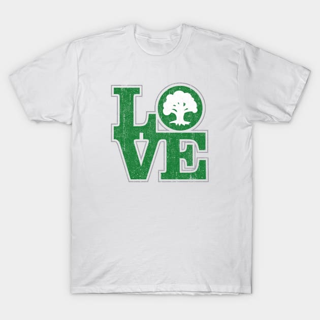 Love Green (Variant) T-Shirt by huckblade